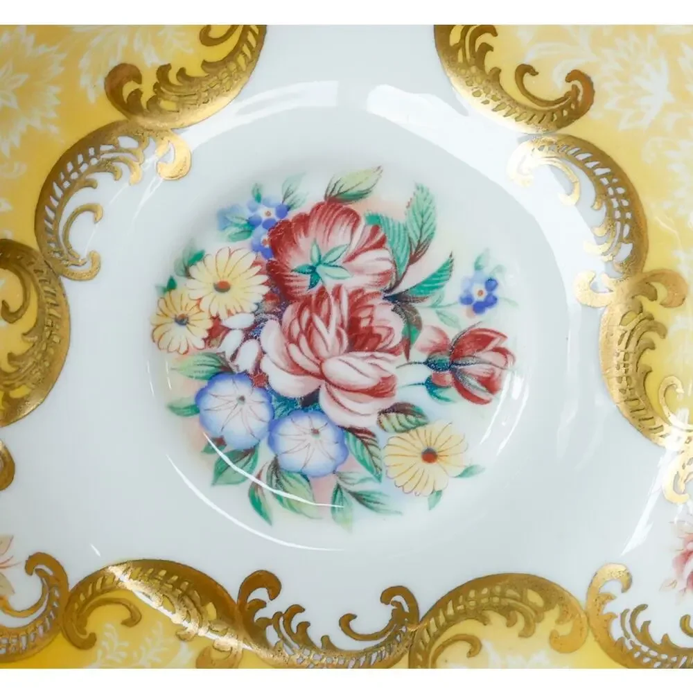 VTG 1960s Paragon Trenton Floral Teacup Set English Countryside Cottage Regency